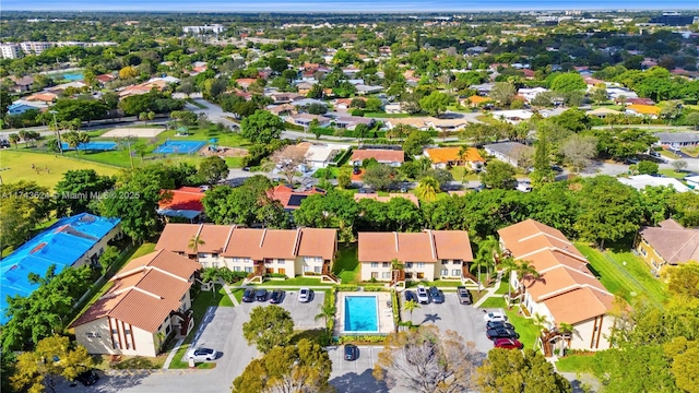 bird's eye view featuring a residential view