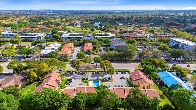 aerial view featuring a residential view