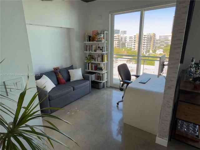 office featuring concrete floors