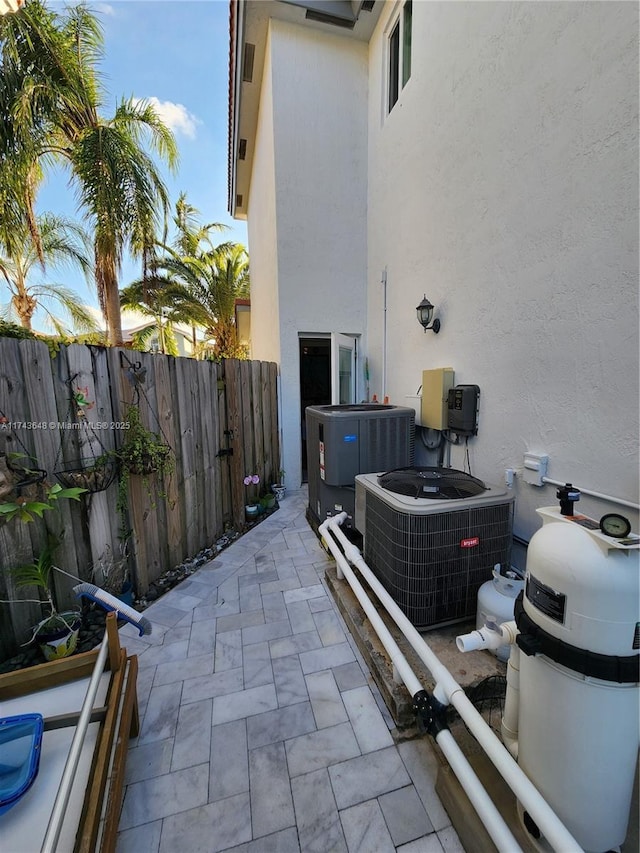 view of patio / terrace featuring cooling unit