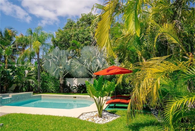 view of pool