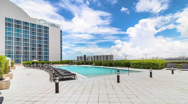 view of pool