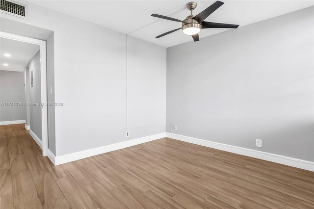 6911 Environ Blvd Unit 5L, Lauderhill, FL 33319 - unfurnished room with wood finished floors and ceiling fan