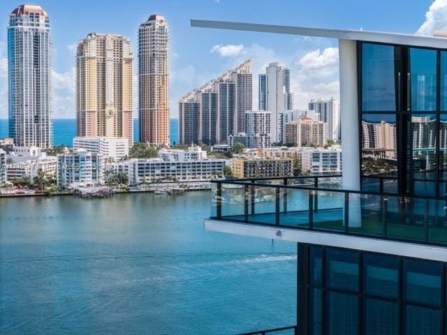 5000 Island Estates Dr Unit Ph1508, Aventura, FL 33160 - water view featuring city skyline