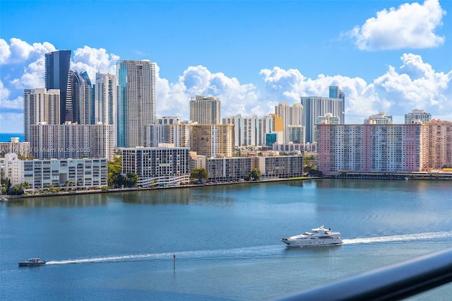 5000 Island Estates Dr Unit Ph1508, Aventura, FL 33160 - water view with city skyline