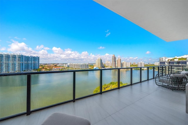 5000 Island Estates Dr Unit Ph1508, Aventura, FL 33160 - balcony featuring a city view and a water view