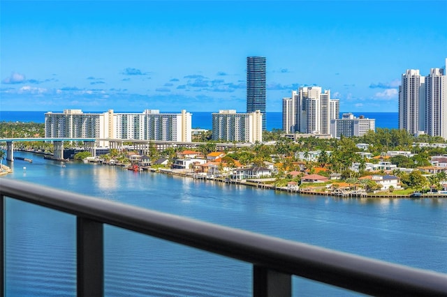 5000 Island Estates Dr Unit Ph1508, Aventura, FL 33160 - water view with nearby urban area