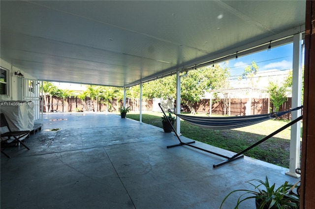 view of patio / terrace with a fenced backyard