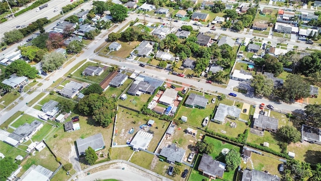 aerial view featuring a residential view