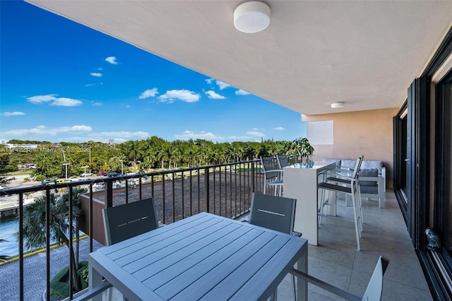 view of balcony