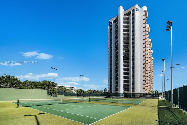 view of sport court