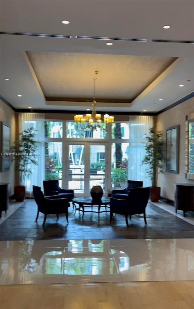 view of community lobby