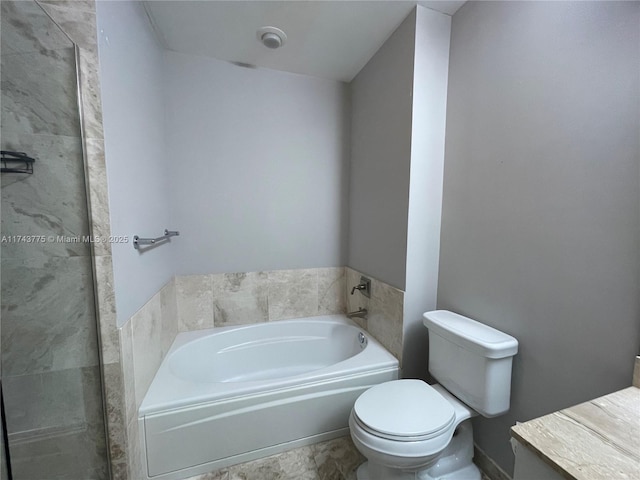 bathroom with a bathtub and toilet