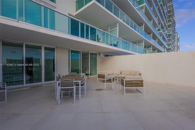 view of patio / terrace with an outdoor hangout area