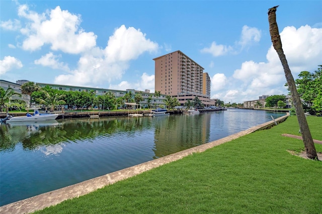 view of water feature