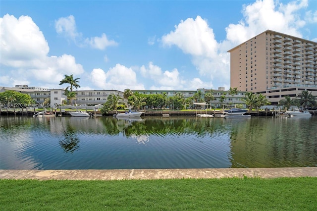 view of water feature