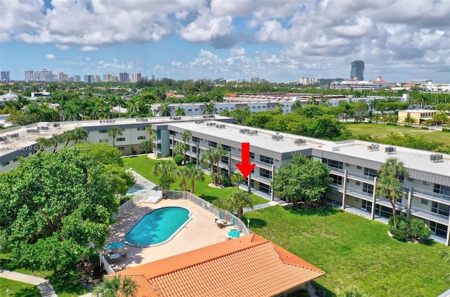 birds eye view of property