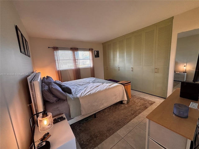 view of tiled bedroom