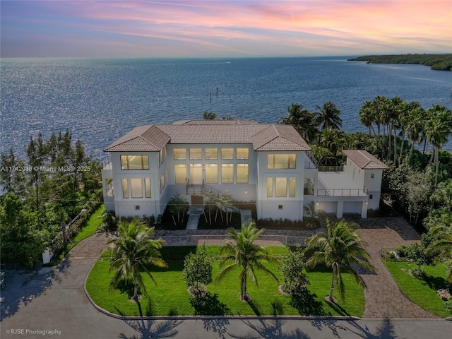 650 Lugo Ave, Coral Gables, FL 33156 - bird's eye view featuring a water view