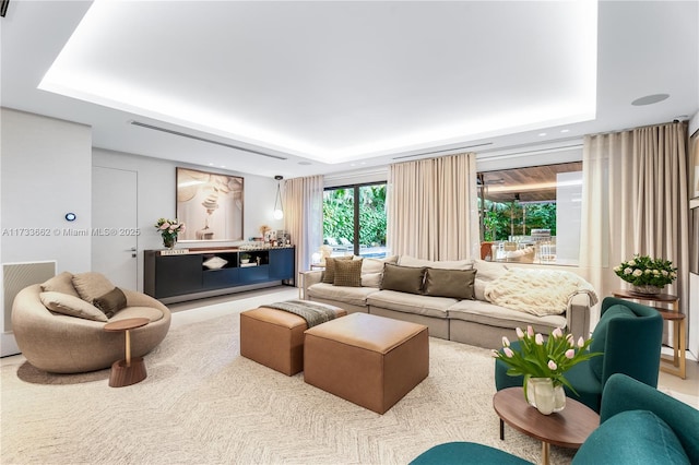 2415 San Domingo St, Coral Gables, FL 33134 - living room with a raised ceiling