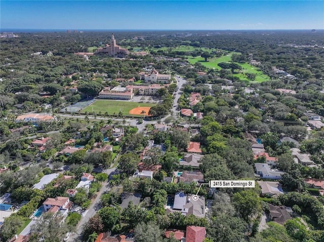 2415 San Domingo St, Coral Gables, FL 33134 - drone / aerial view featuring a residential view