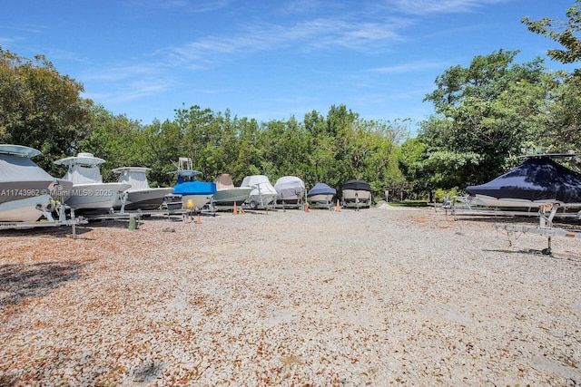 view of parking / parking lot