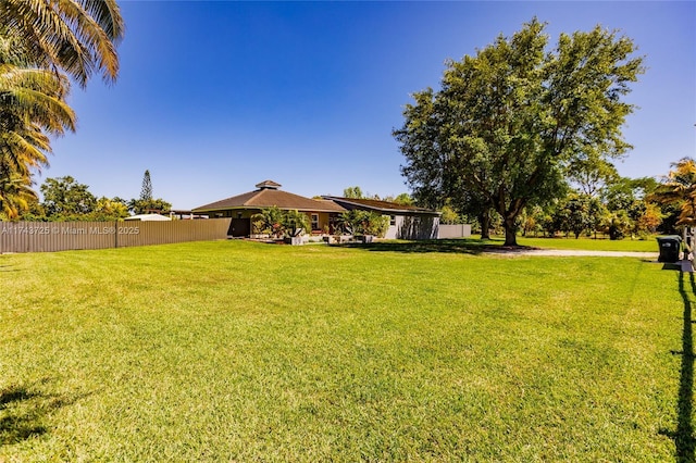 view of yard with a gazebo