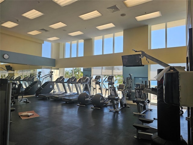 view of workout area