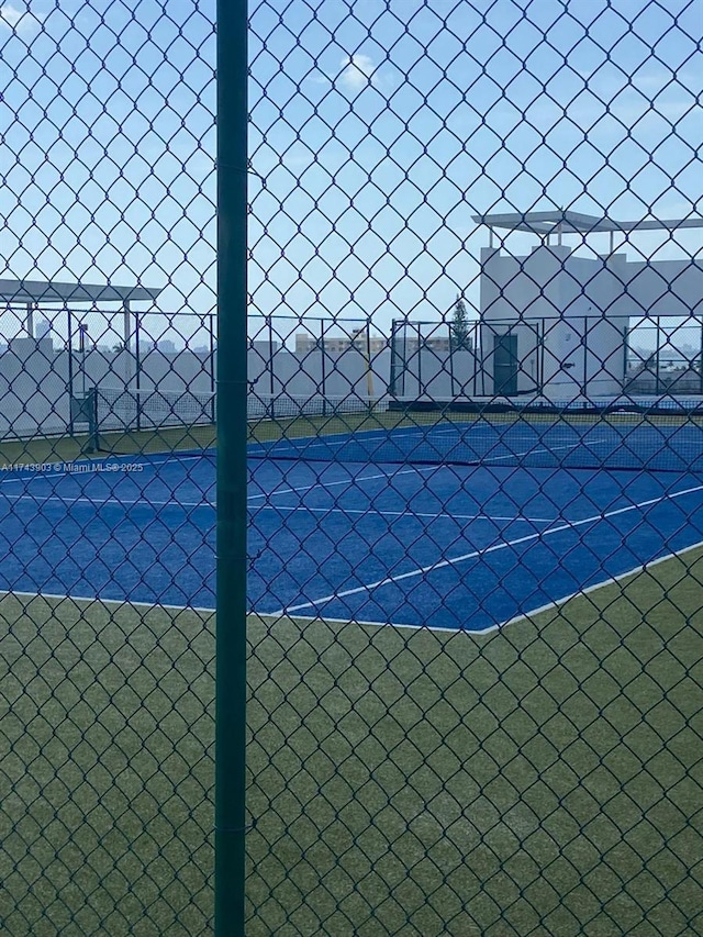 view of tennis court