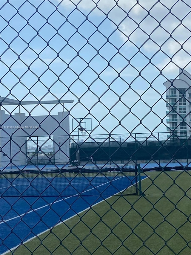 view of tennis court