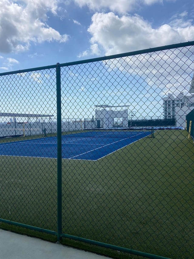 view of tennis court