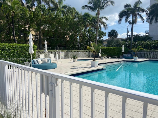 view of pool with a patio