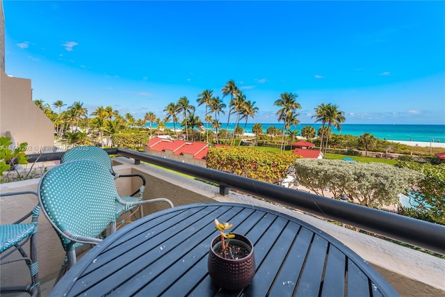 2555 Collins Ave Unit 403, Miami Beach, FL 33140 - balcony with a water view