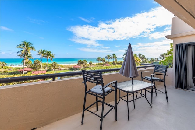 2555 Collins Ave Unit 403, Miami Beach, FL 33140 - balcony with a water view