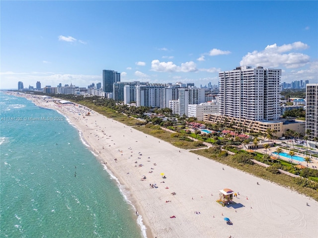 2555 Collins Ave Unit 403, Miami Beach, FL 33140 - aerial view of skyline and expansive beach