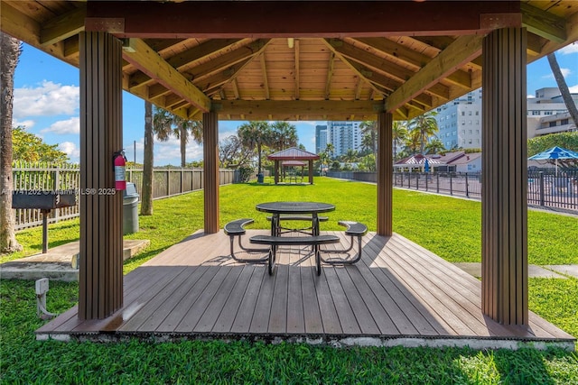 2555 Collins Ave Unit 403, Miami Beach, FL 33140 - deck with a gazebo