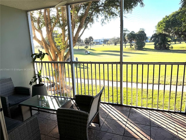 view of sunroom / solarium