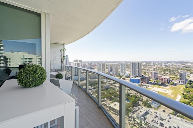 view of balcony