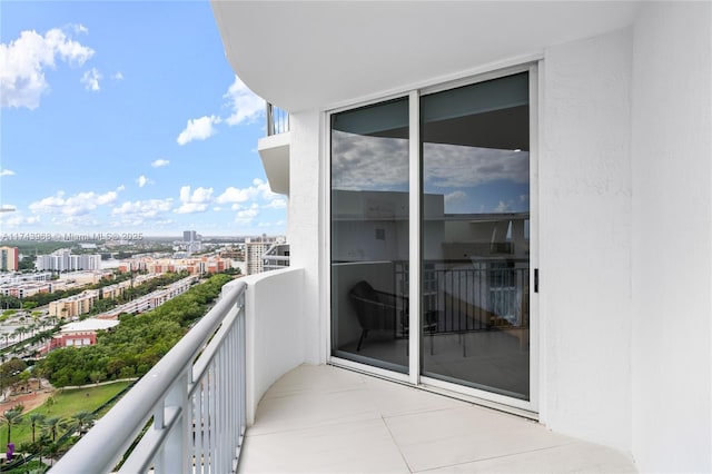 view of balcony