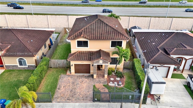 birds eye view of property