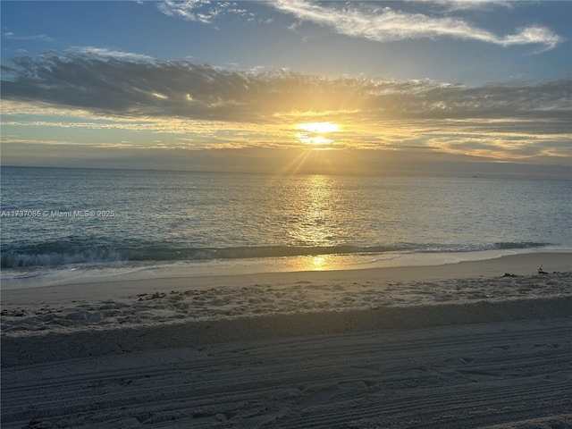 2555 Collins Ave Unit 607, Miami Beach, FL 33140 - water view featuring nearby beach