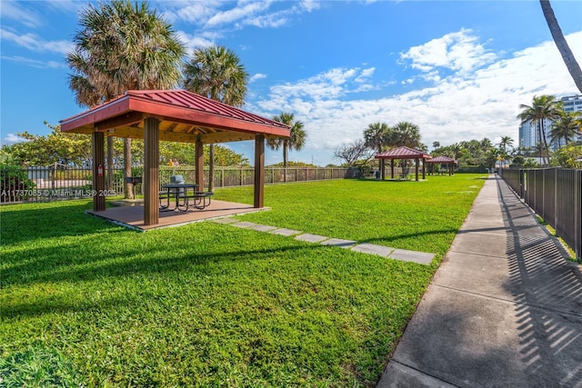 2555 Collins Ave Unit 607, Miami Beach, FL 33140 - view of community featuring a gazebo and a patio