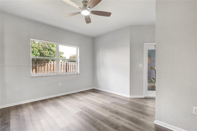 7459 NW 17th Dr, Pembroke Pines, FL 33024 - unfurnished room with a ceiling fan and wood finished floors
