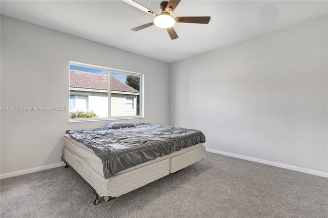 7459 NW 17th Dr, Pembroke Pines, FL 33024 - carpeted bedroom with baseboards and a ceiling fan