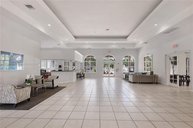 7459 NW 17th Dr, Pembroke Pines, FL 33024 - building lobby featuring a high ceiling and recessed lighting