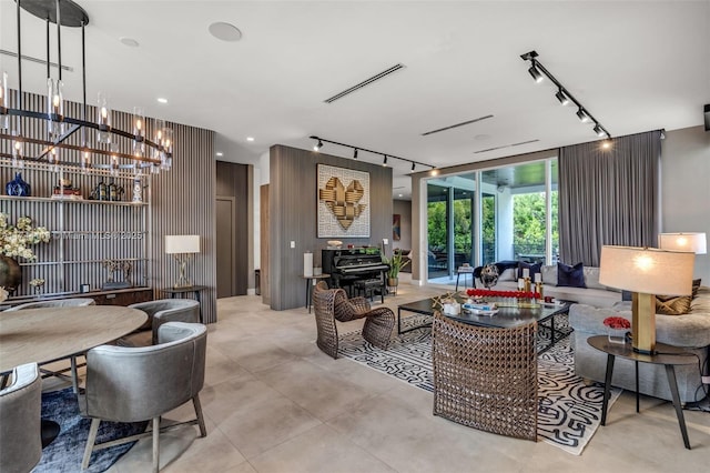 285 W Mashta Dr, Key Biscayne, FL 33149 - living area with track lighting