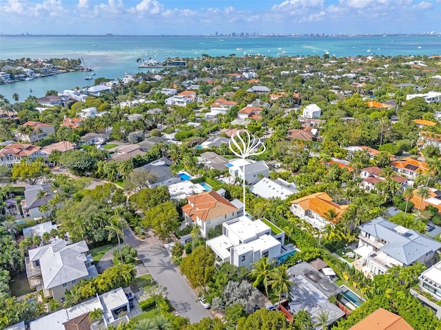 285 W Mashta Dr, Key Biscayne, FL 33149 - aerial perspective of suburban area with a nearby body of water
