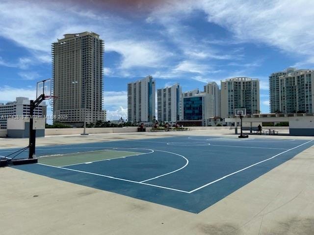 view of sport court