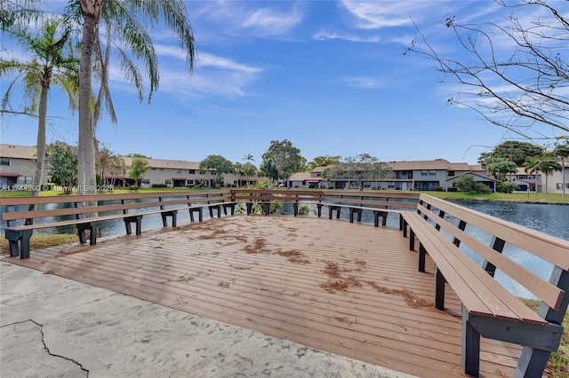 9007 Vineyard Lake Dr Unit 9007, Plantation, FL 33324 - view of dock featuring a water view