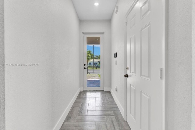 empty room with light parquet floors